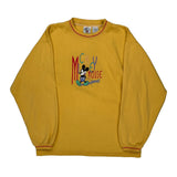 Mickey & Co. Cartoon Sweatshirt - XL Yellow Polyester Blend