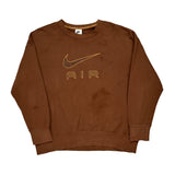 Nike Sweatshirt - Medium Brown Cotton