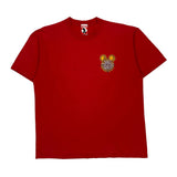 Made In USA Mickey Inc Cartoon T-Shirt - Medium Red Cotton