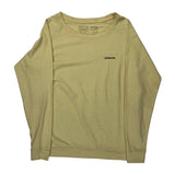 Patagonia Sweatshirt - Medium Yellow Cotton Blend