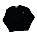 Reverse Weave Champion Sweatshirt - Large Black Cotton