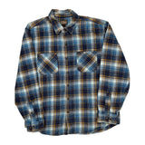 Schmidt Checked Flannel Shirt - Large Yellow Cotton