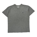 Nike T-Shirt - Large Grey Cotton