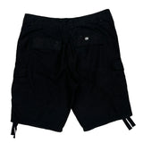 Ecko Unltd Hip Hop Cargo Shorts - 34W 12L Black Cotton