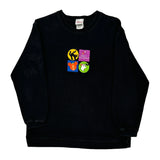 Disney Halloween Sweatshirt - Small Black Cotton Blend