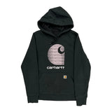 Carhartt Graphic Hoodie - Small Black Cotton