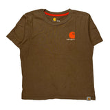 Age 8-10 Carhartt T-Shirt - Small Brown Cotton