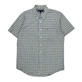 Tommy Hilfiger Checked Short Sleeve Shirt - Large Multicoloured Cotton
