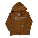 Age 3 Carhartt Hoodie - XS Brown Cotton