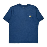 Carhartt T-Shirt - Large Blue Cotton
