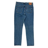 501 Levis Jeans - 32W UK 12 Blue Denim
