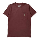 Carhartt T-Shirt - Medium Red Cotton