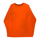 Dickies Long Sleeve T-Shirt - XL Orange Cotton