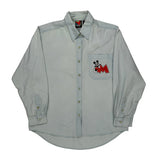 Mickey Unlimited Denim Shirt - Medium Light Wash Cotton