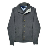 Tommy Hilfiger Cardigan - Small Grey Cotton