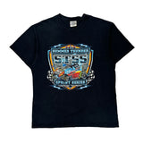 Summer Thunder Sprint Series Port & Company Graphic T-Shirt - Large Black Cotton