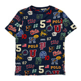 Age 10-12 Polo By Ralph Lauren Graphic T-Shirt - Large Multicoloured Cotton