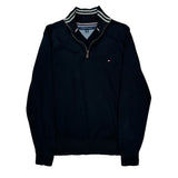 Tommy Hilfiger 1/4 Zip - XL Black Cotton