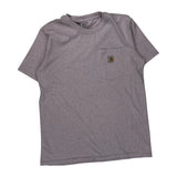 Carhartt T-Shirt - Small Purple Cotton