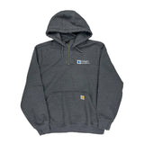 Carhartt Hoodie - Large Grey Cotton Blend