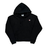 Reverse Weave Champion Hoodie - Large Black Cotton