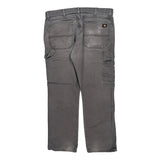 Dickies Carpenter Trousers - 37W 31L Grey Cotton Blend