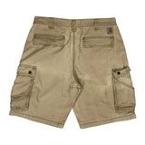 Carhartt Cargo Shorts - 34W 9L Beige Cotton
