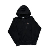 Reverse Weave Champion Hoodie - Small Black Cotton