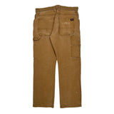 Dickies Carpenter Trousers - 34W 31L Brown Cotton