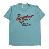 Chevrolet Jerzees Single Stitch T-Shirt - Medium Blue Cotton