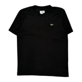 Lacoste T-Shirt - Large Black Cotton