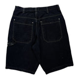 Route 66 Hip Hop Denim Shorts - 38W 10L Black Cotton