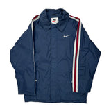 Nike Striped Jacket - XL Blue Polyester