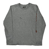 Carhartt Long Sleeve T-Shirt - XL Grey Cotton