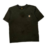 Carhartt T-Shirt - Large Black Cotton