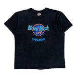 Hard Rock Cafe Chicago Anvil Single Stitch T-Shirt - XL Black Cotton