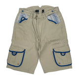 Coogi Cargo Cargo Shorts - 34W 15L Blue Cotton
