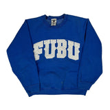 Fubu Spellout Sweatshirt - Small Blue Cotton