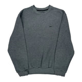 Nike Sweatshirt - Large Grey Cotton Blend