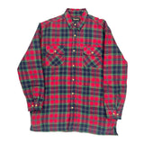Timber Ridge Checked Flannel Shirt - Large Blue Cotton