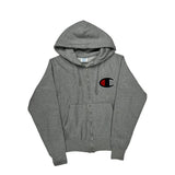 Reverse Weave Champion Hoodie - Small Grey Cotton