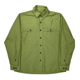 Patagonia Checked Shirt - Medium Green Polyester