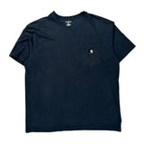 Carhartt T-Shirt - XL Navy Cotton Blend