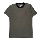 Made In USA Chase Authentics Striped T-Shirt - Medium Grey Cotton