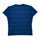 Slim Fit Lacoste Striped T-Shirt - 2XL Blue Cotton Blend