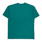 Hanes Single Stitch T-Shirt - Large Green Cotton Blend