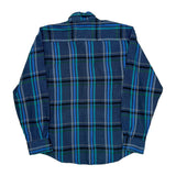 Current Edition Checked Flannel Shirt - Medium Green Cotton