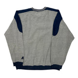 Michigan Starter College Sweatshirt - XL Navy Cotton Blend