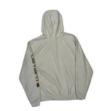 Loose Fit Carhartt Hoodie - Large Cream Cotton