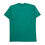 Blank Bvd Single Stitch T-Shirt - Large Green Cotton Blend
